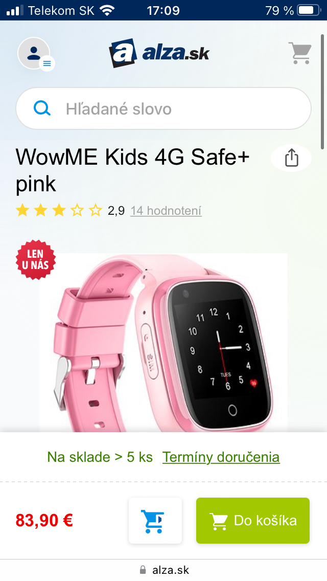 smart hodinky pre deti so SIM wowme kids 4g Safe +