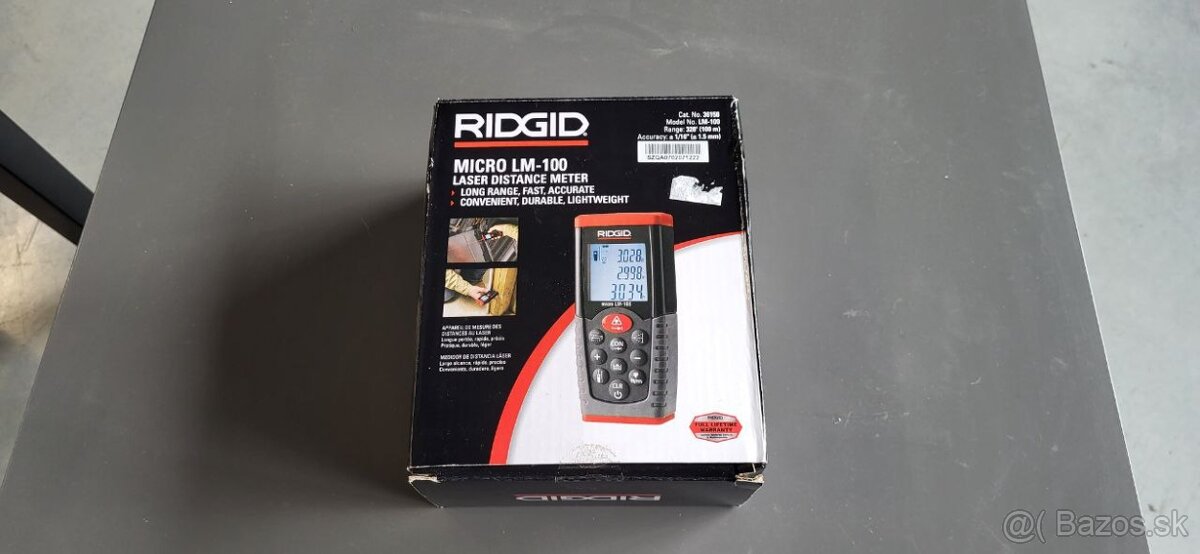 RIDGID Laserový diaľkomer micro LM-100