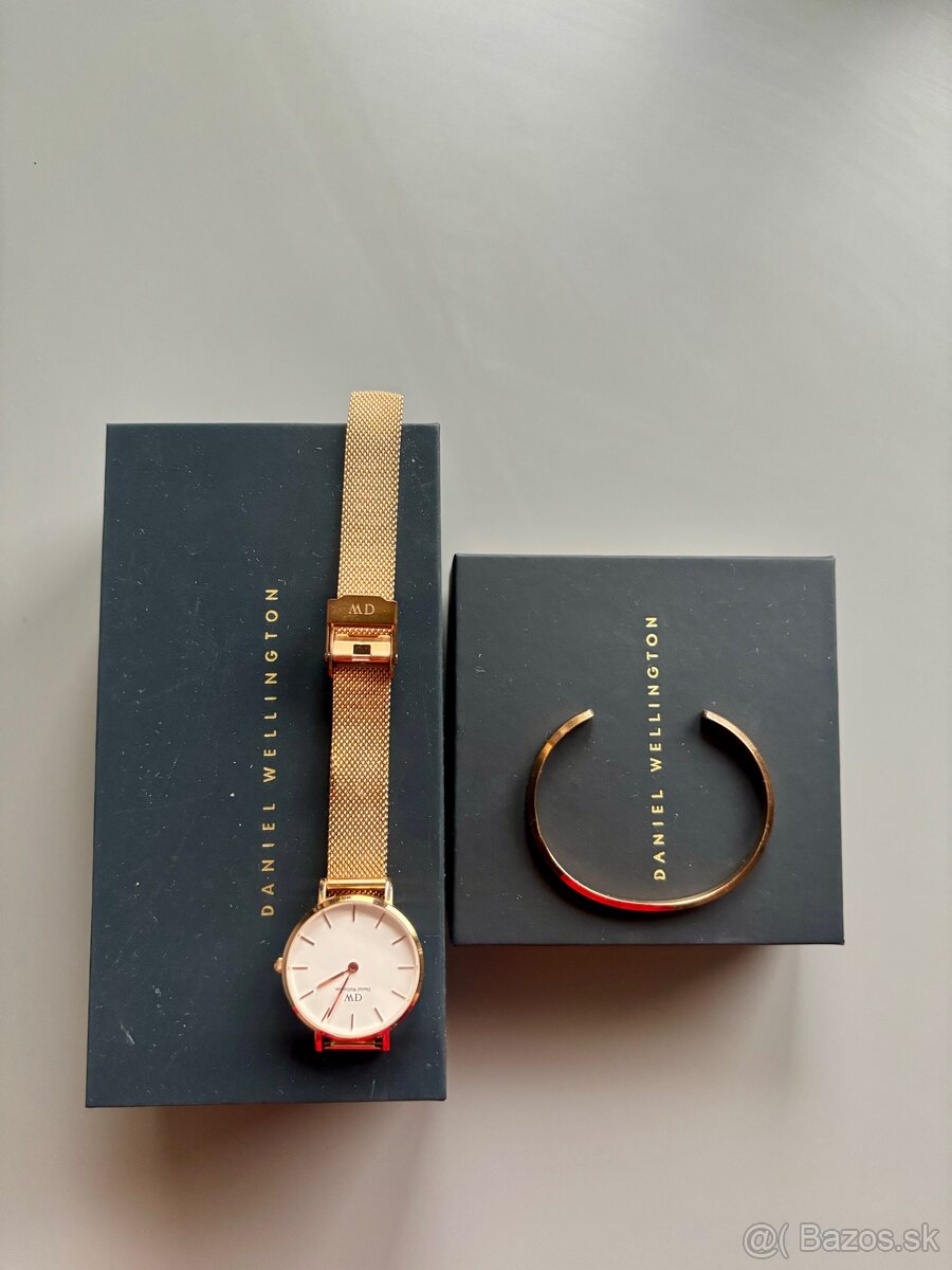 Daniel Wellington RoseGold hodinky a náramok