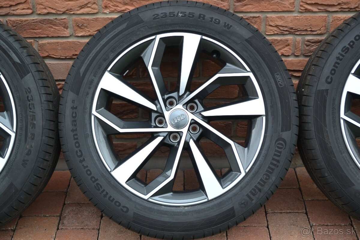 5x112 R19 Letna sada Original Audi Q5  + 235/55 R19 Contin.