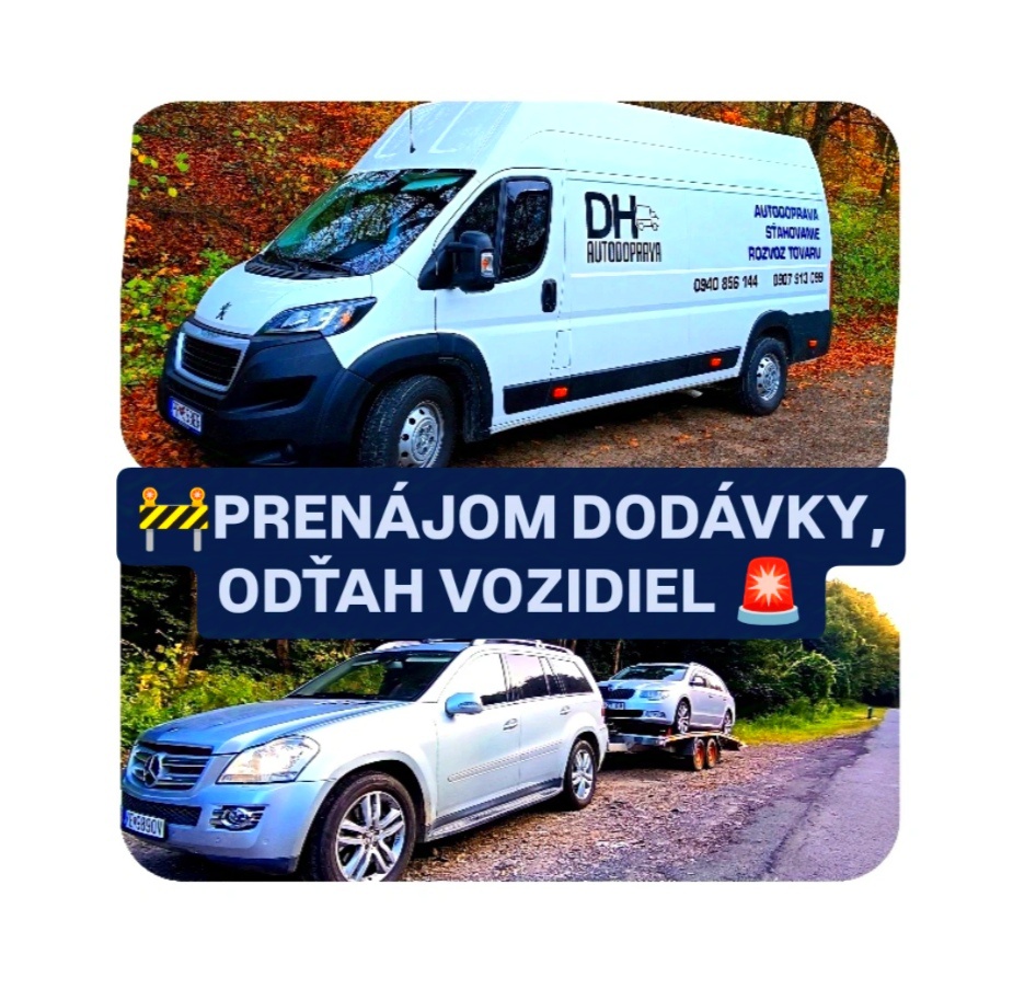 AUTODOPRAVA DODÁVKAMI / PREPRAVA ÁUT SNINA