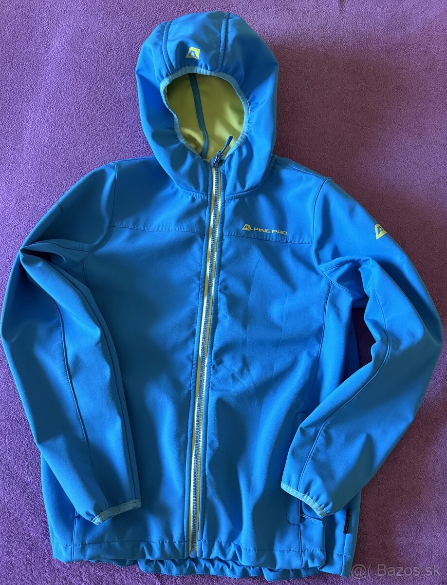 Softshellová bunda Alpine Pro 152-158