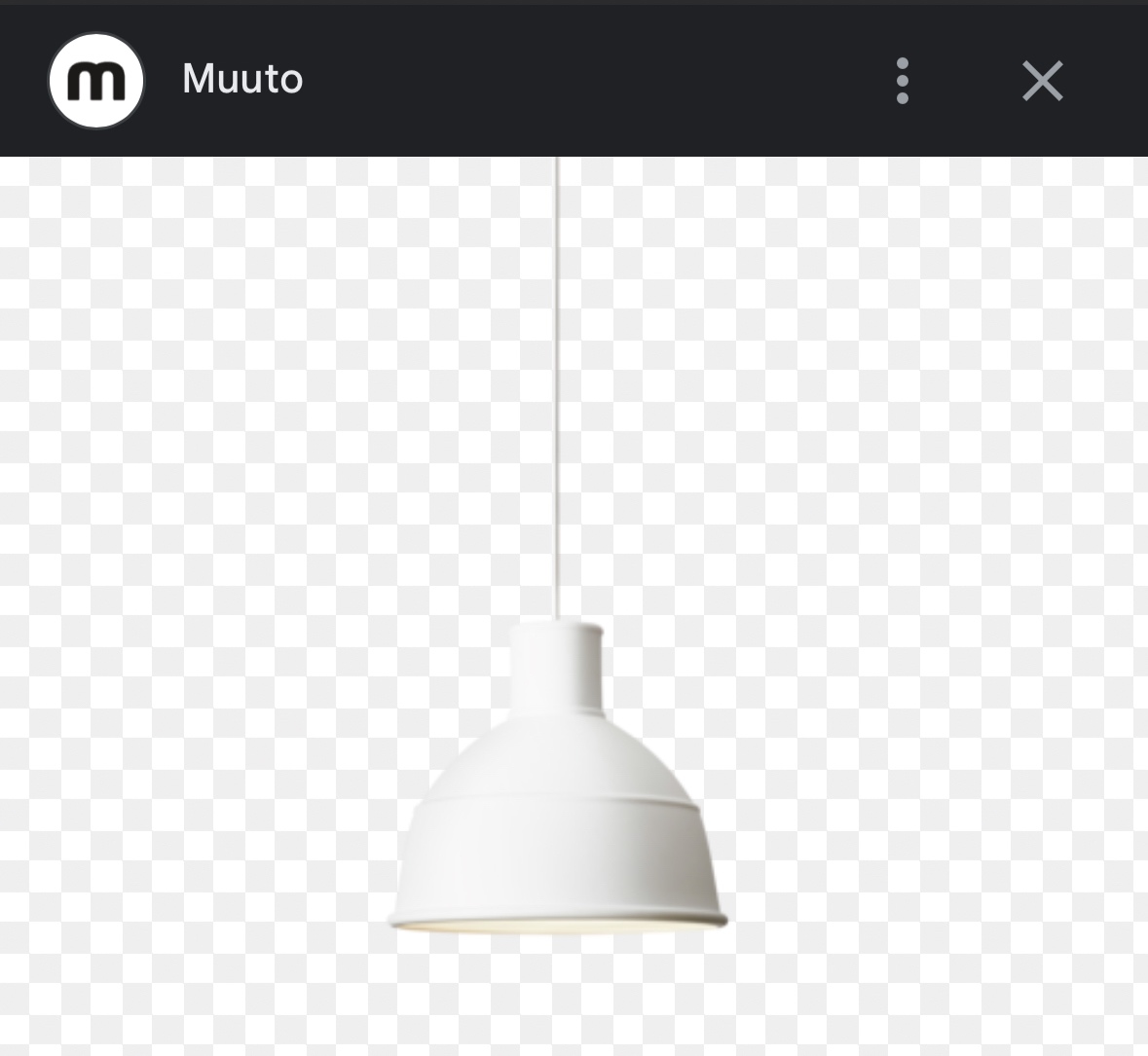 Muuto Lampa Unfold - biela