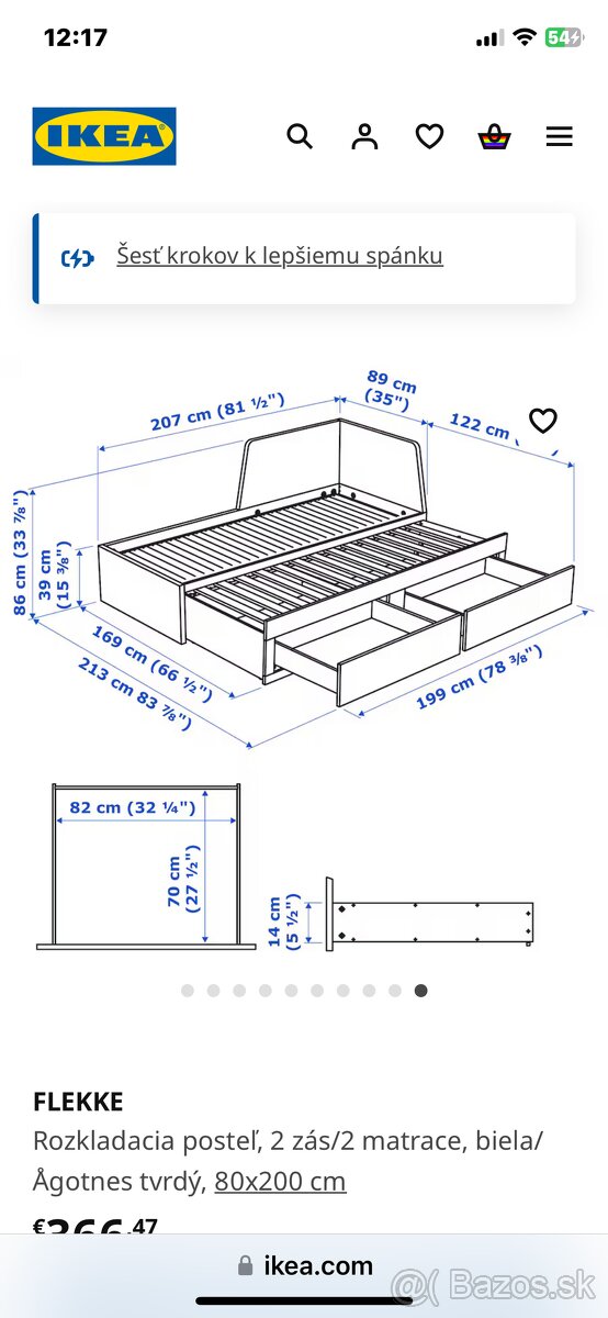 Ikea postel