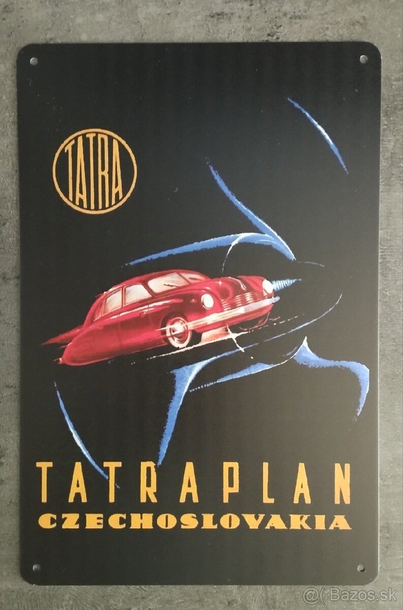 Retro tabuľka Tatraplan Czechoslovakia