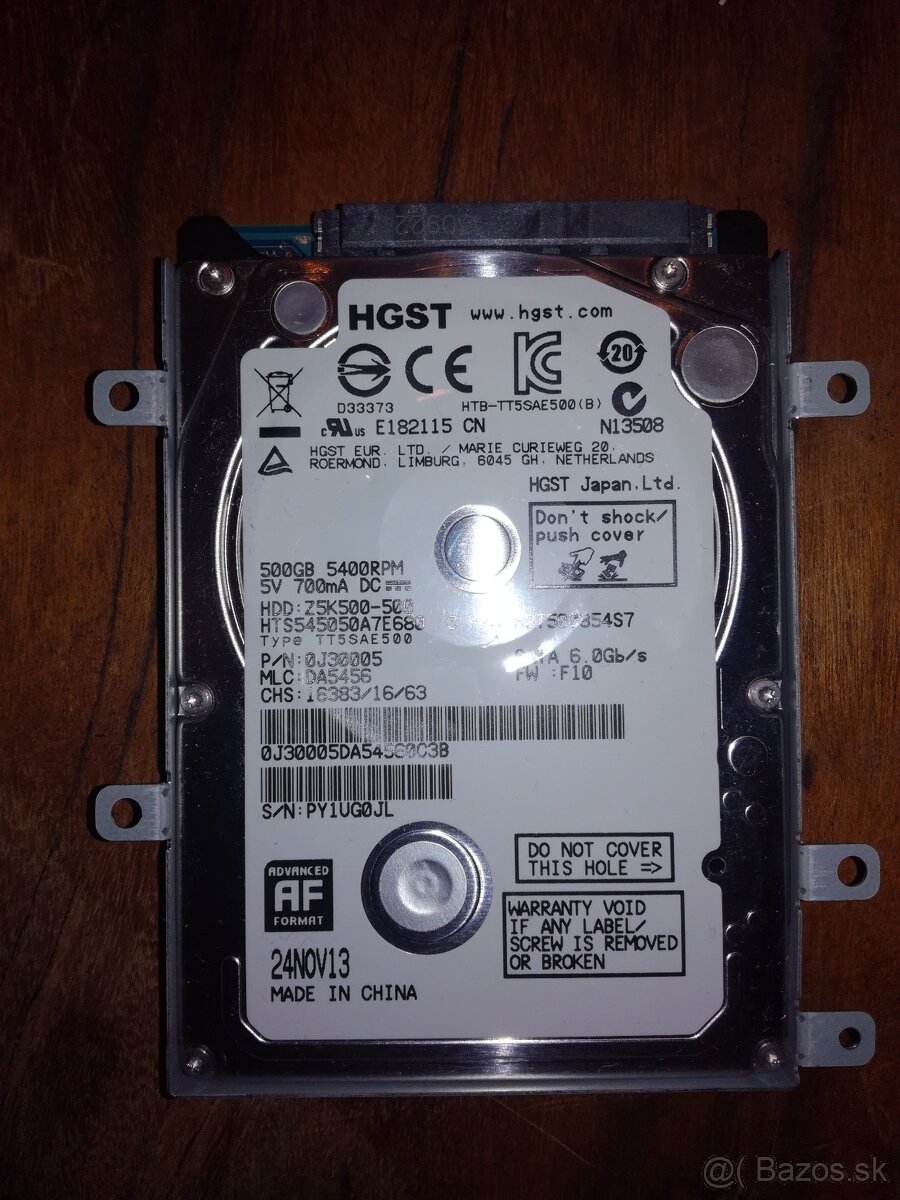 predam HDD 500GB - Hitachi 2.5" Travelstar