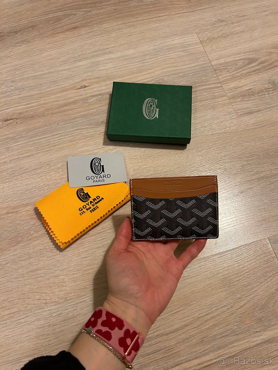 Goyard cardholder /peňaženka - čierno/hnedý (GO1)