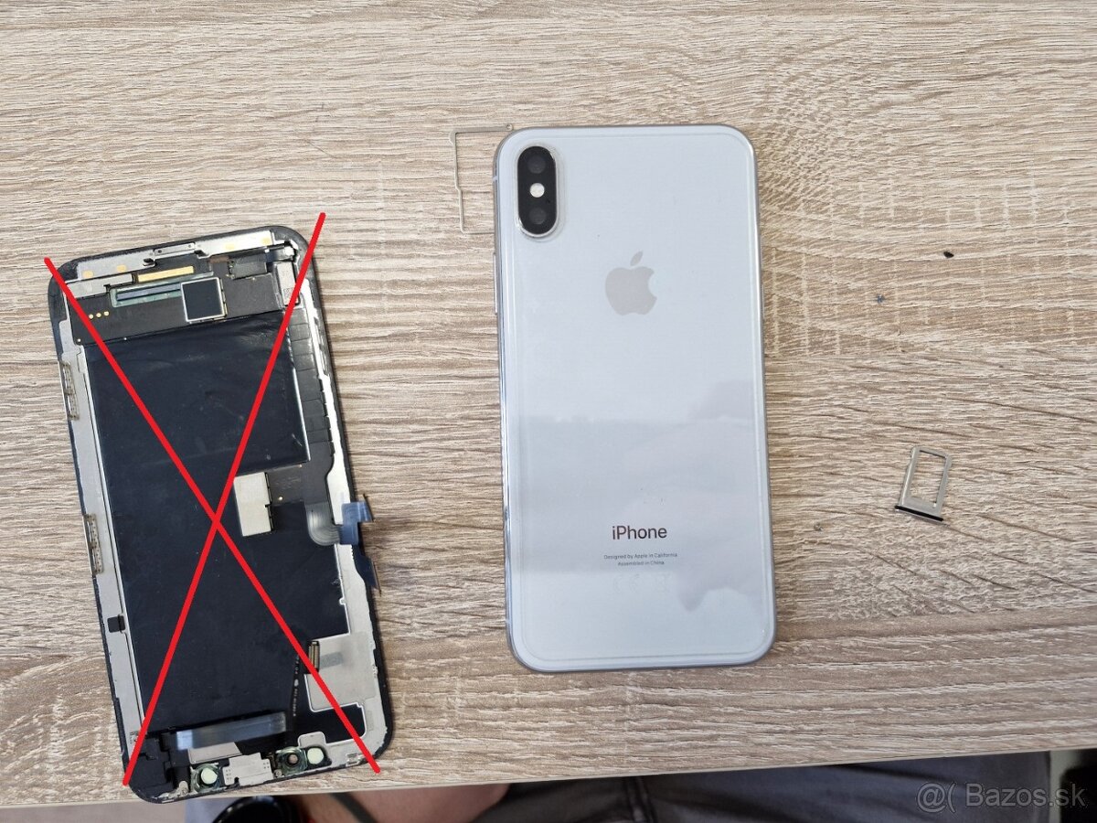 Zadná vanička na Apple iPhone X + zadný fotoaparát