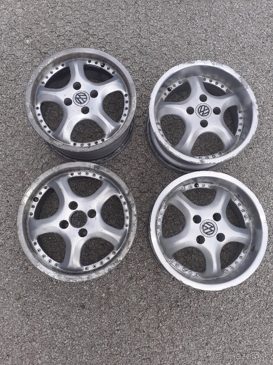 Zliatinové disky r15, 4X100, Volkswagen, Seat, Škoda,