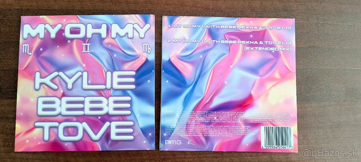 Kylie Minogue & Bebe Rexha & Tove Lo - My Oh My CD single