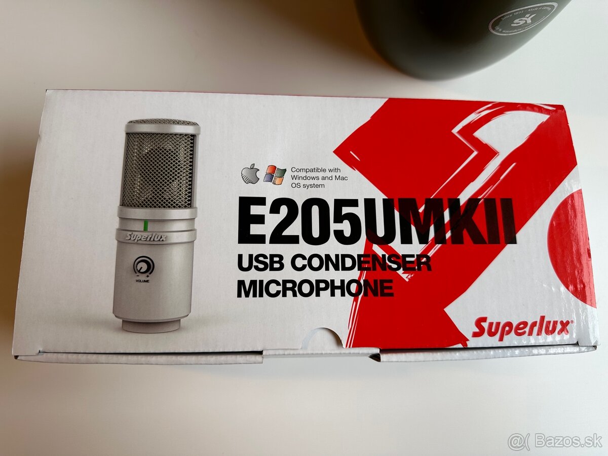 Predám mikrofón Superlux E205U USB