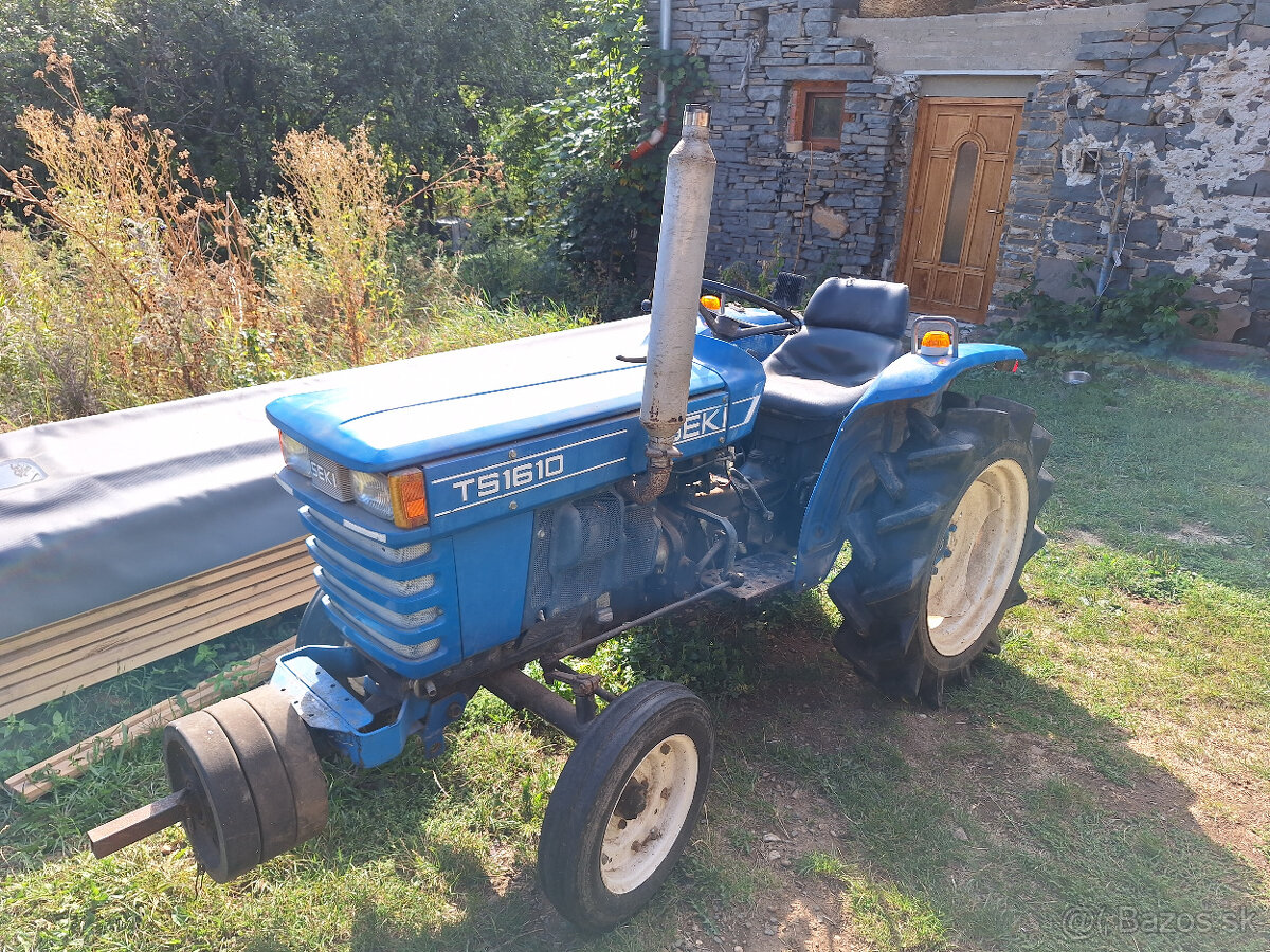 Malotraktor Iseki TS1610, pluh, mulčovač