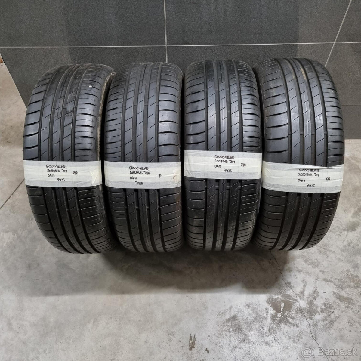 Letné pneumatiky 205/55 R17 GOODYEAR DOT0417