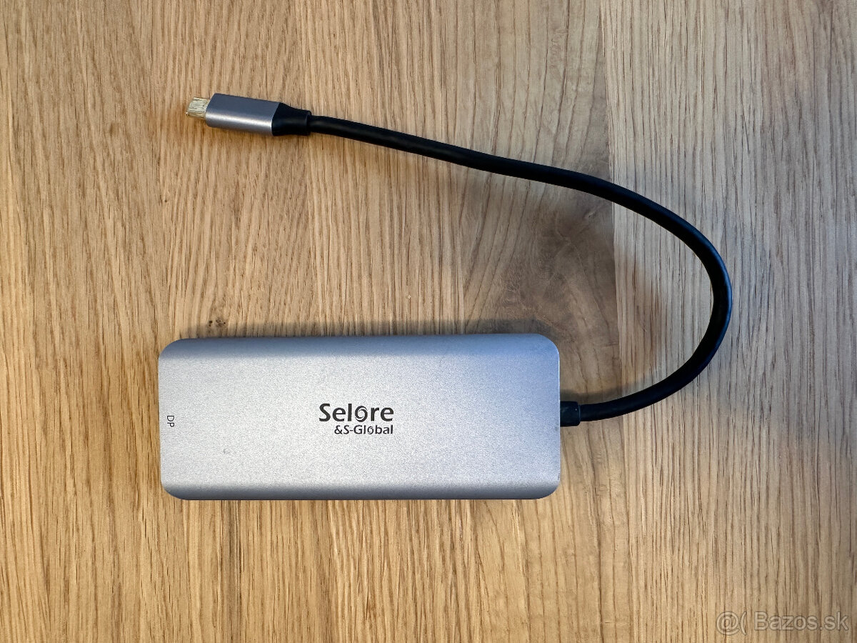 Multifunkčný rozbočovač HUB Selore USB-C 7v1 s napájaním