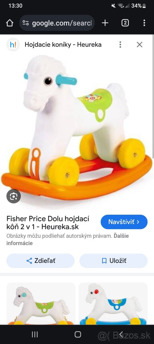 Predám hupacieho koníka fisher price