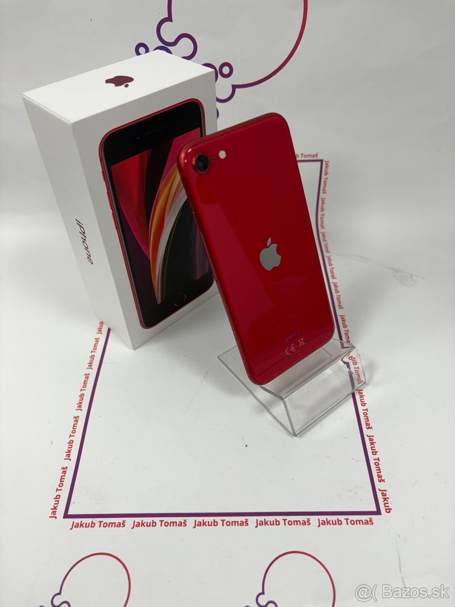 Apple iPhone SE 2020 128GB RED-Batéria 100%