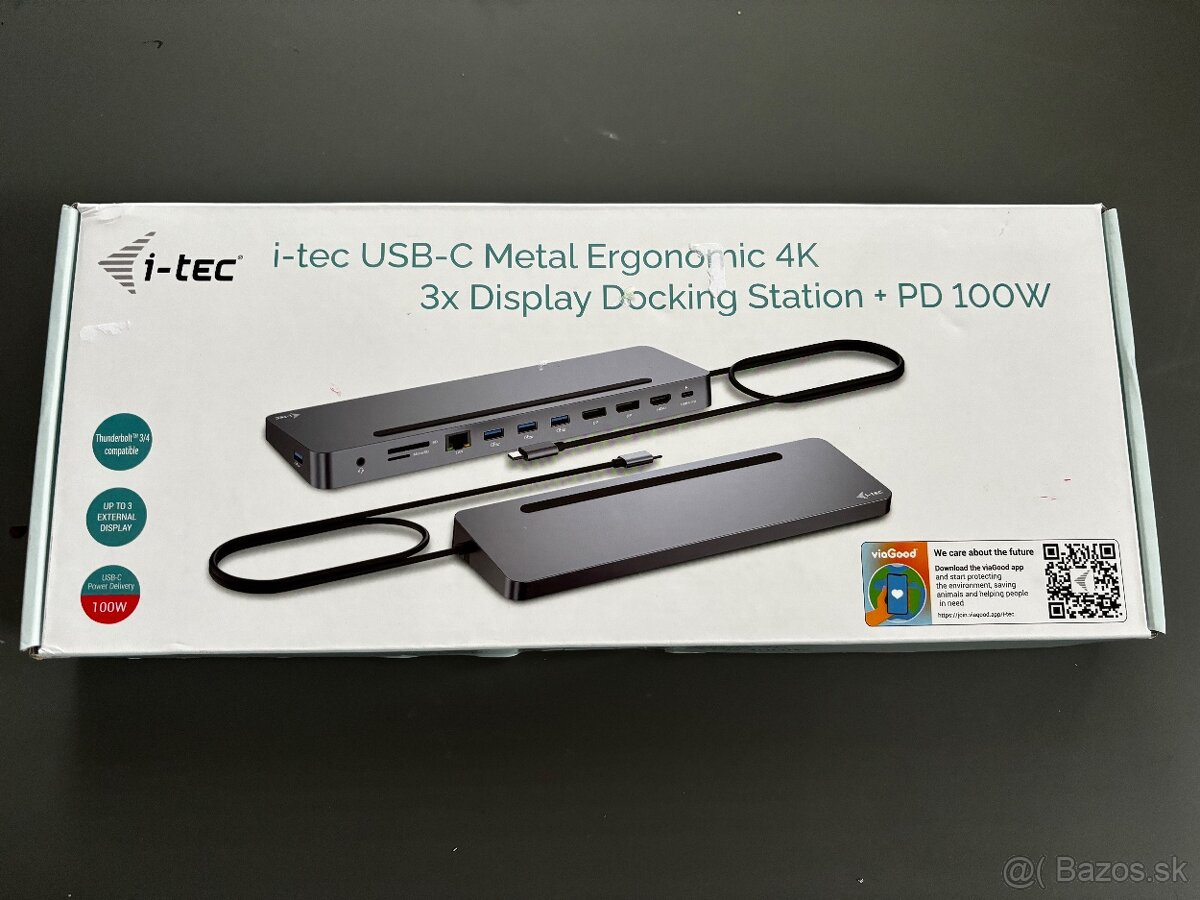 i-tec USB-C, 4K 3x Display Docking Station