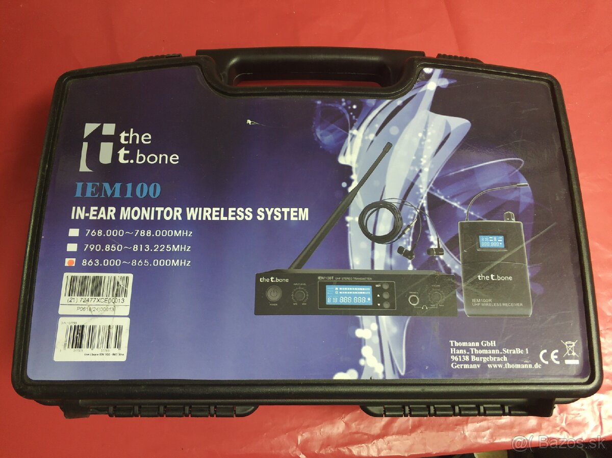 Inear monitor The Tbone IEM 100