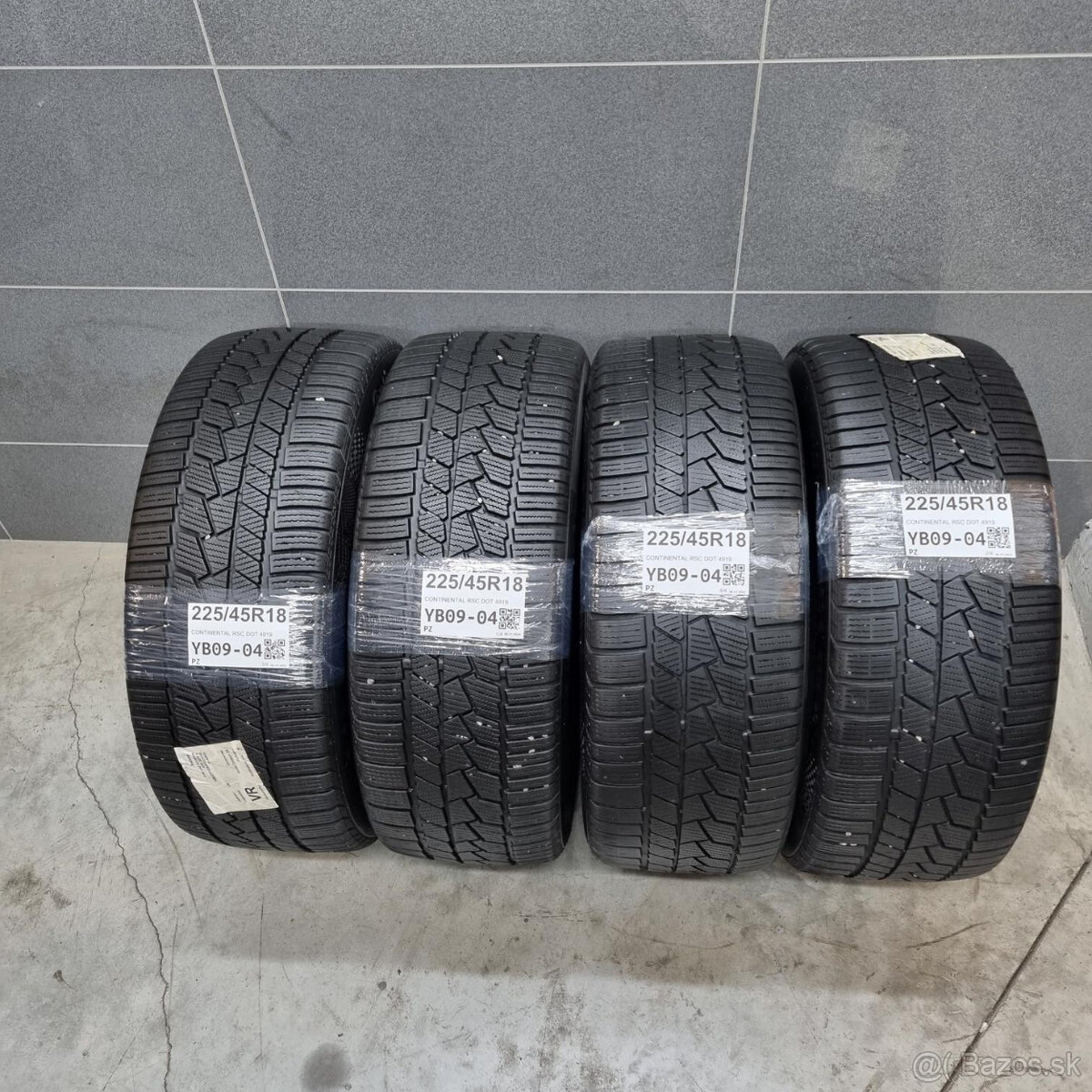 Zimné pneumatiky 225/45 R18 CONTINENTAL RSC DOT4919