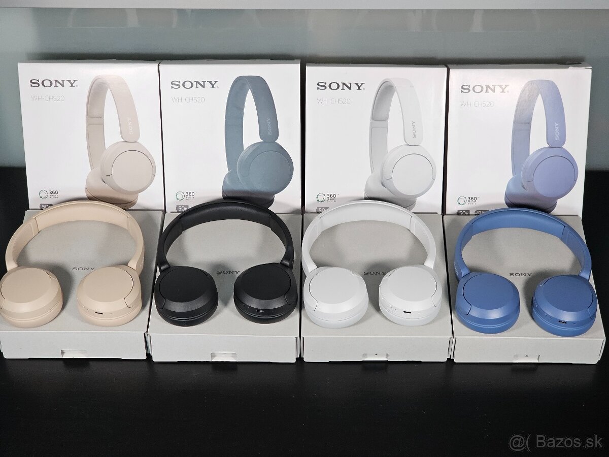 Bluetooth slúchadlá SONY WH-CH520 - výdrž batérie 50 hodín