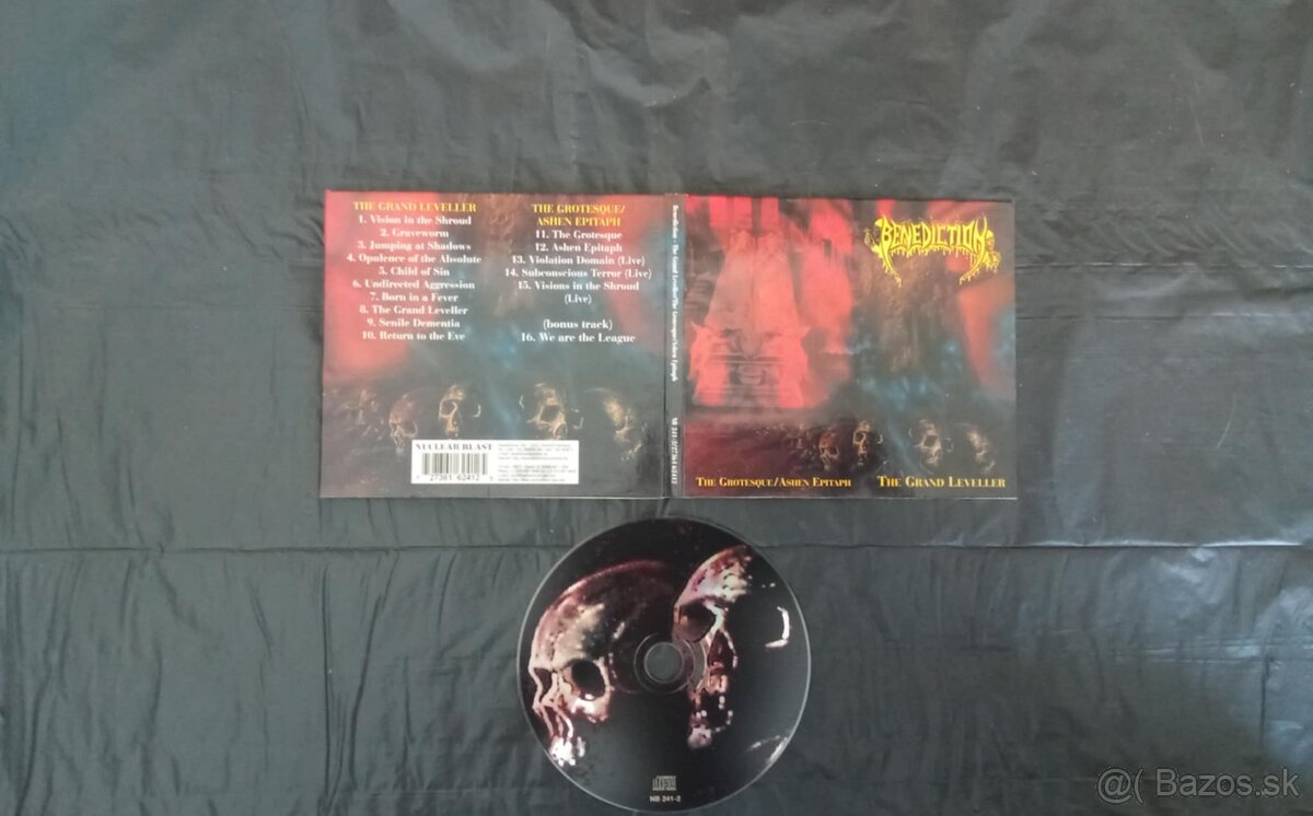 CD BENEDICTION-The Grand Leveller/ The Grotesque/ Ashen Epit