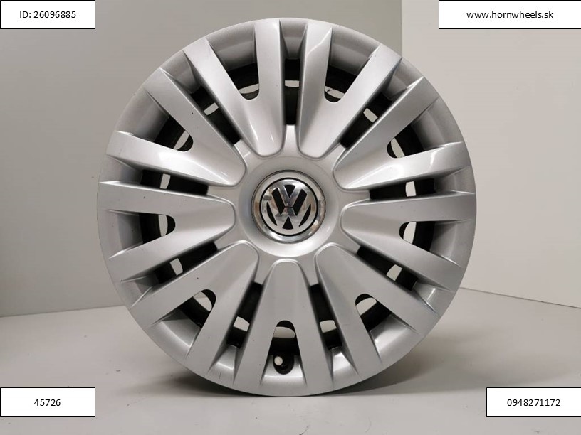 Vw Golf plechové disky 6x15 5x112 ET47 puklice 1242