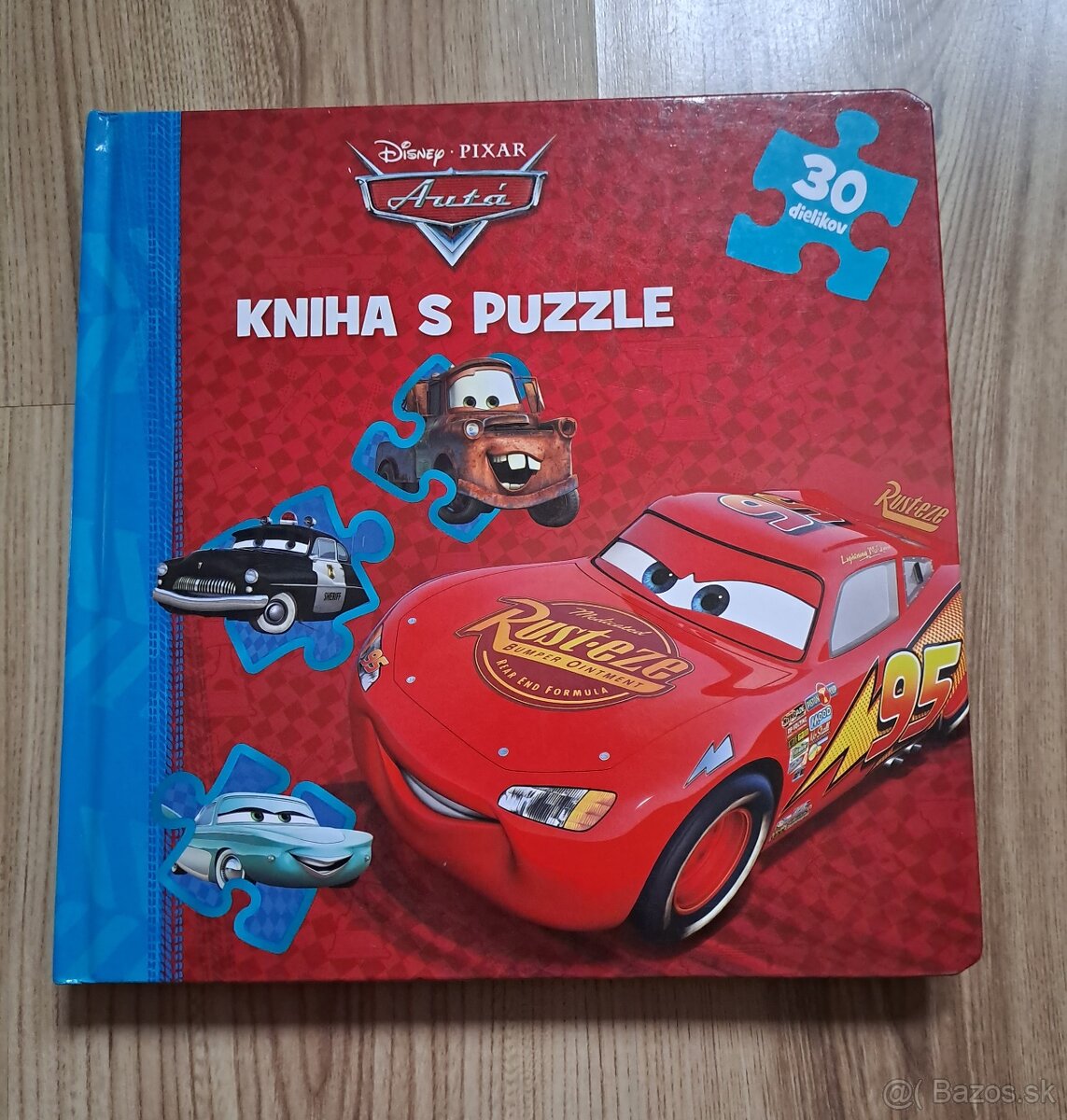 Kniha s puzzle Autá