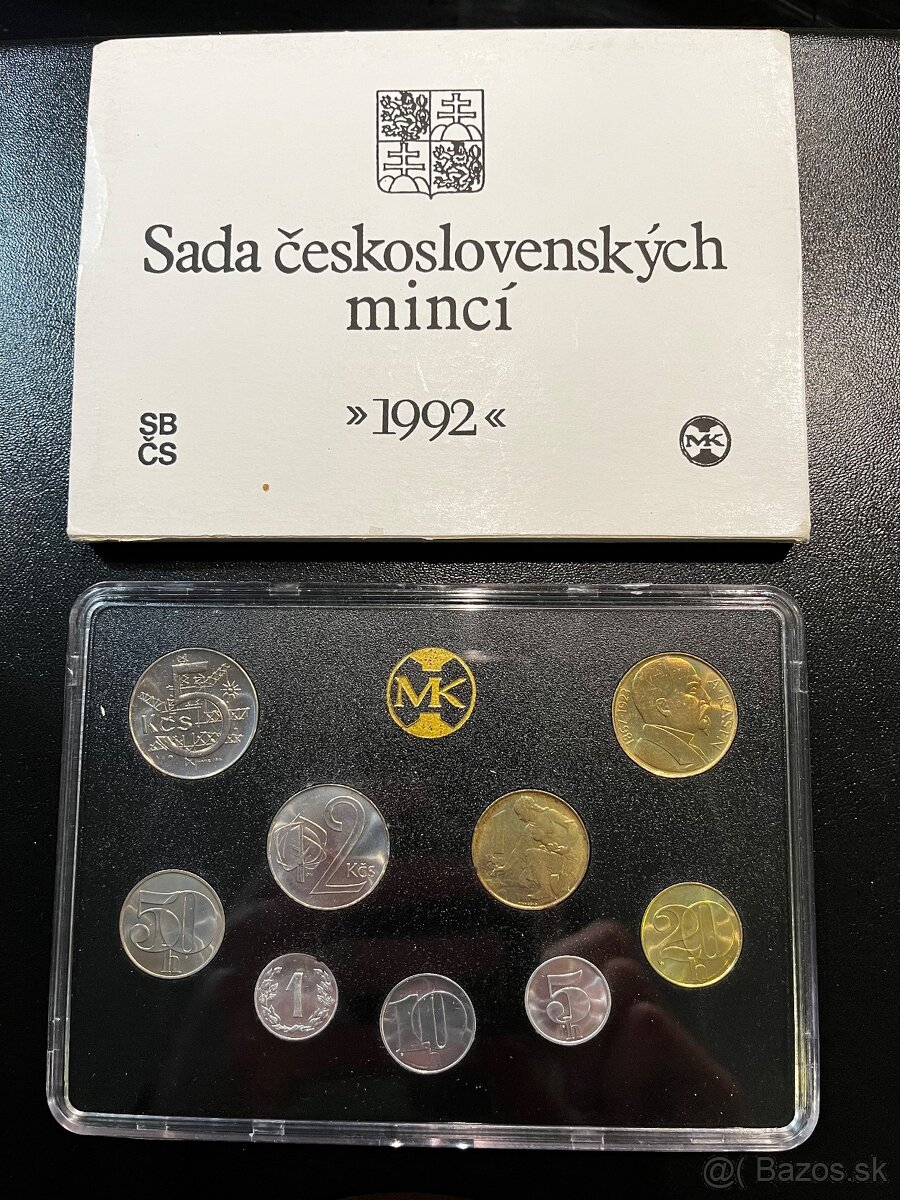 Sada mincí ČSFR 1992