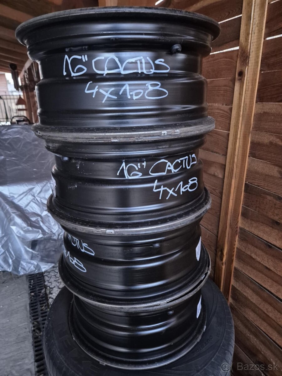 Predám plechové disky 16"  4x 108