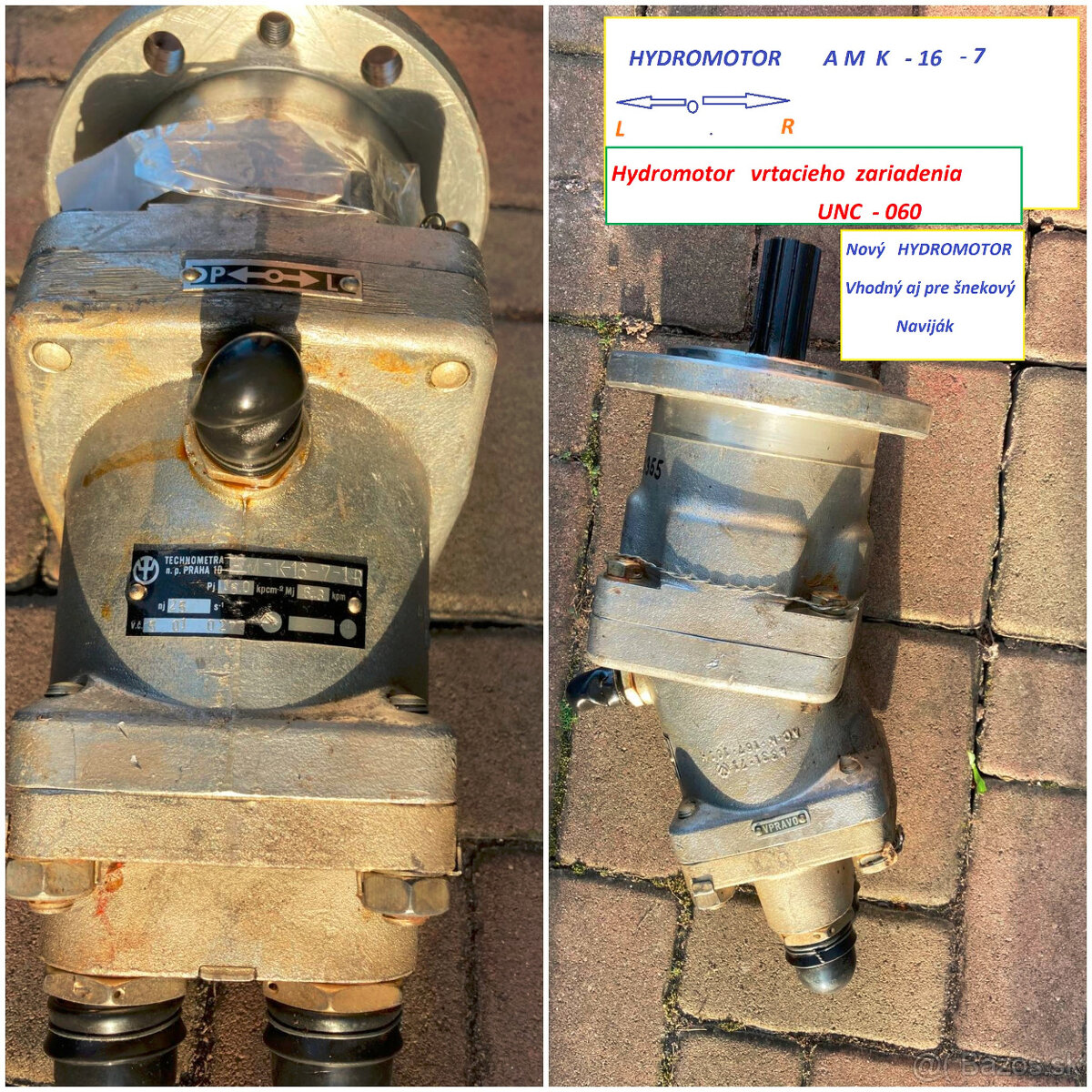 AMK 16 - 7 R    Hydromotor //   Nový    /  45 litr /  160 at