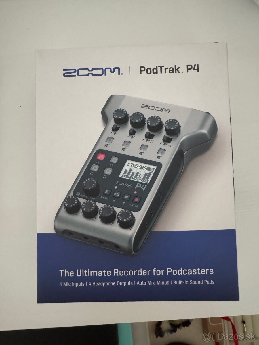 Zoom PodTrak P4 Podcastový mixpult - nový