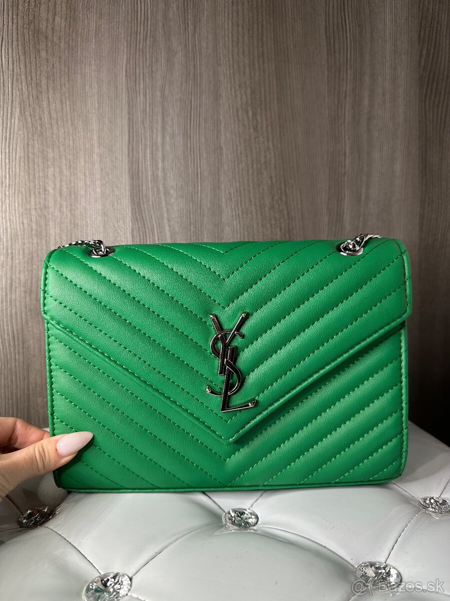 yves saint laurent kabelka zelena