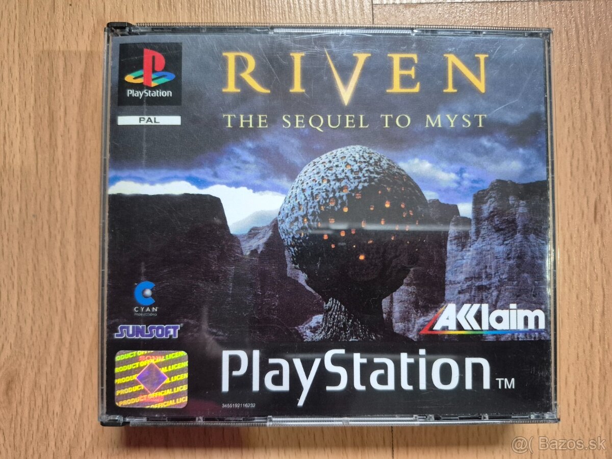 Predám hru na PS1 Riven - The Sequel to Myst