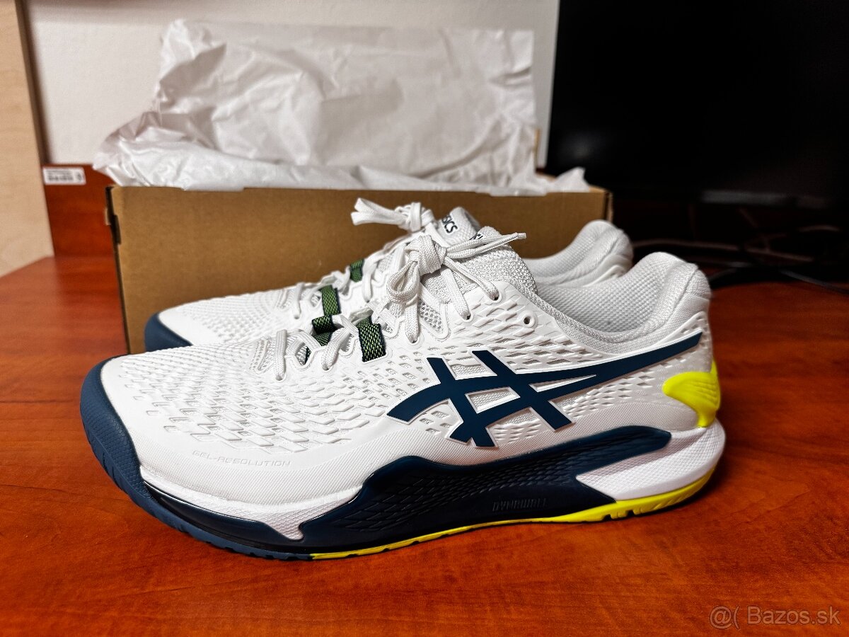 Asics gel resolution 9 all court,  vel. 45