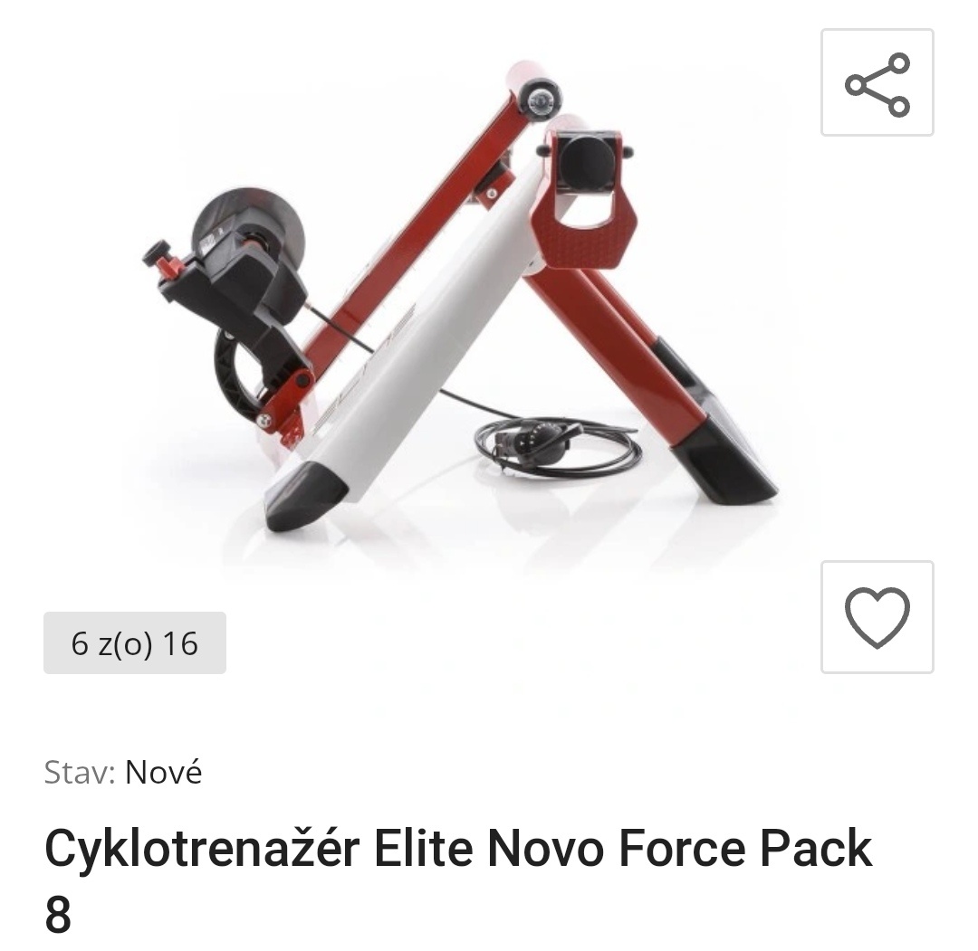 Cyklotrenažér elite novo force