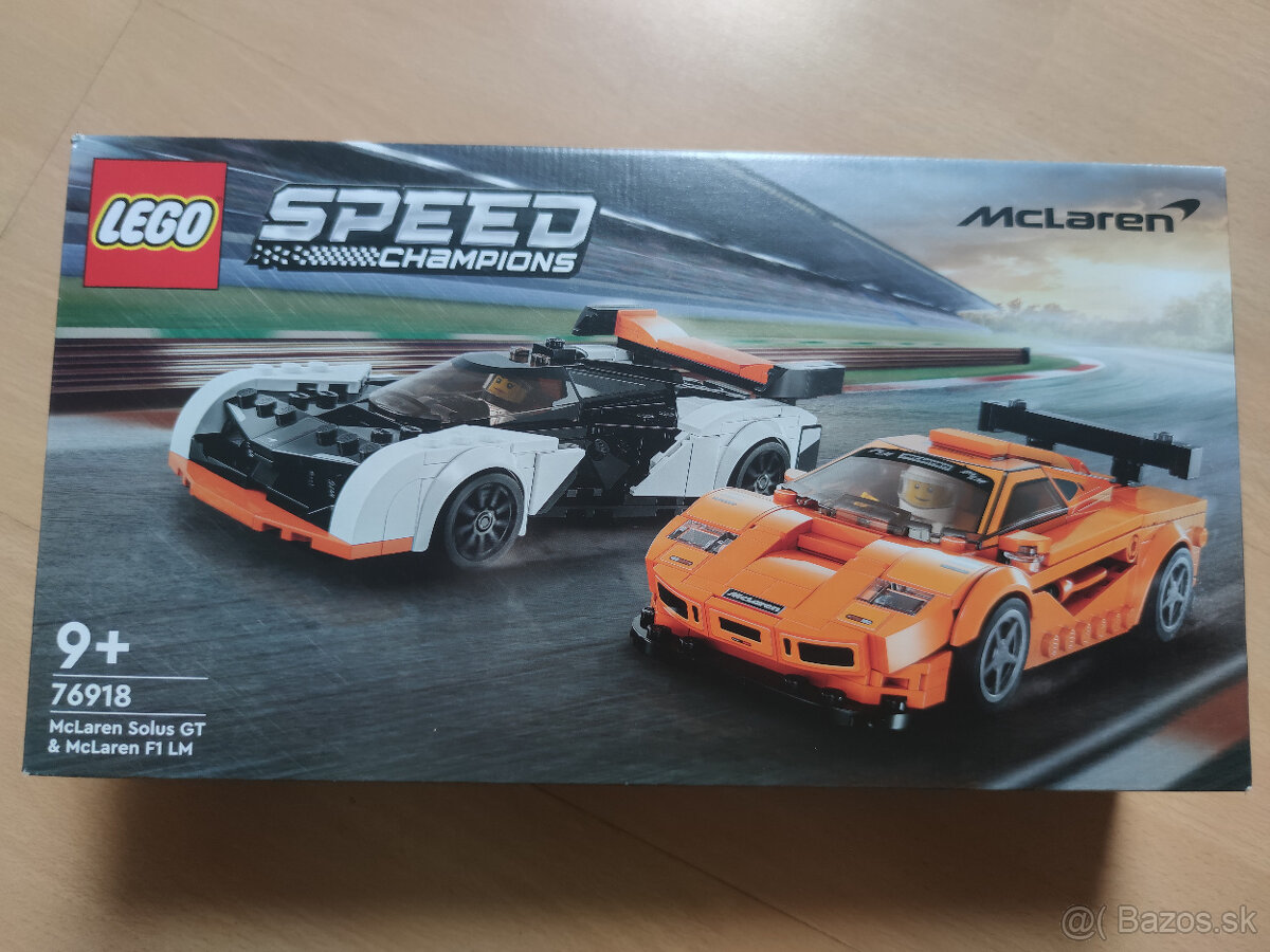 Lego Speed Champions 76918 - Mc Larren Solus a Mc Laren F1 L