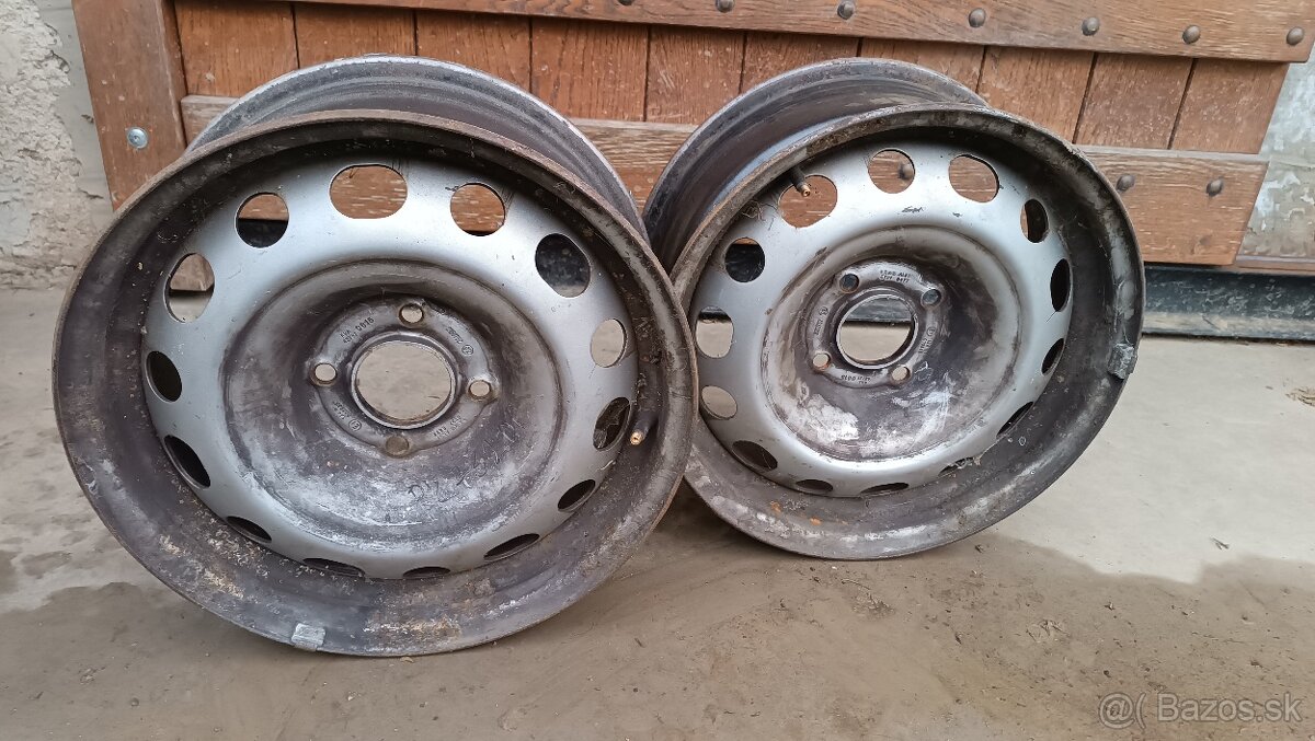 Predám plechové disky 15", 4x108