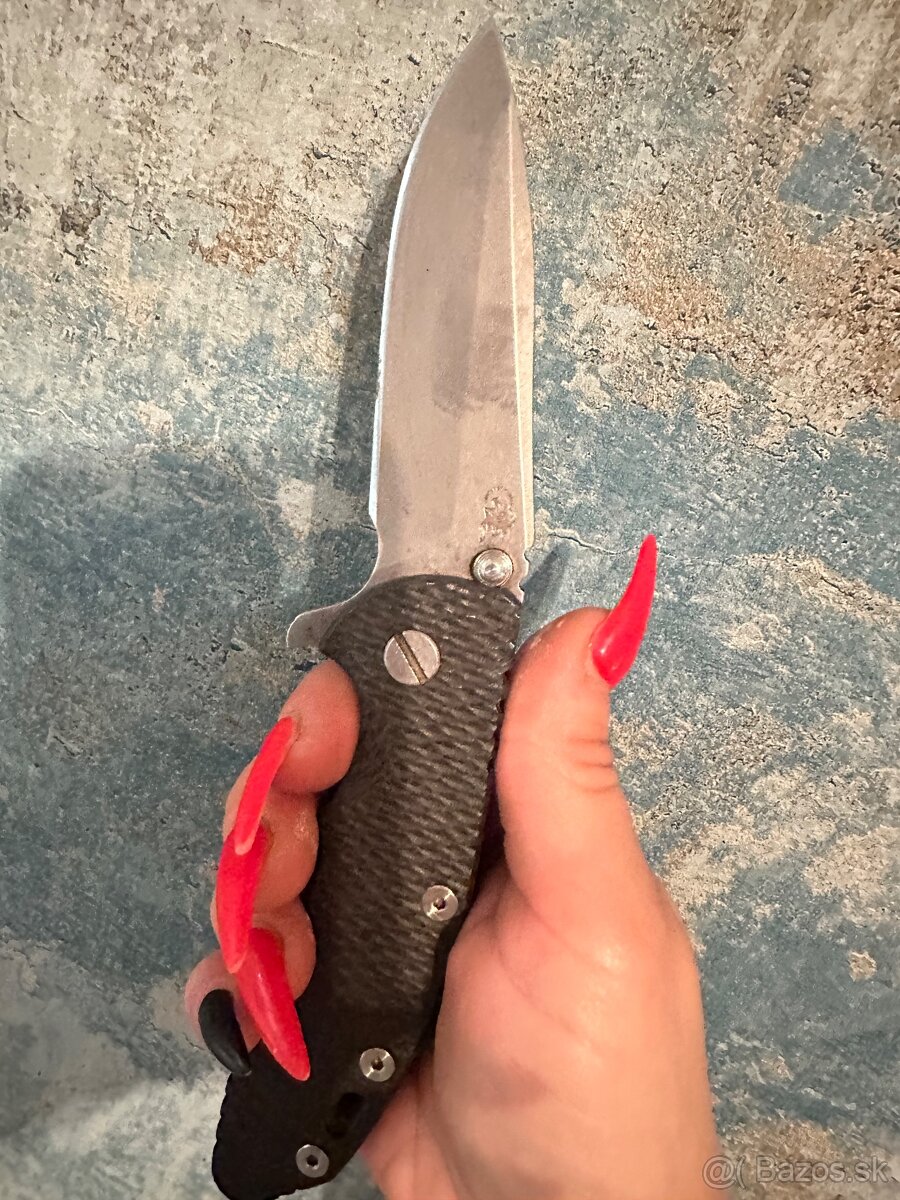 Hinderer XM-18 3.5 Fatty Harpoon Tanto folding nôž, working