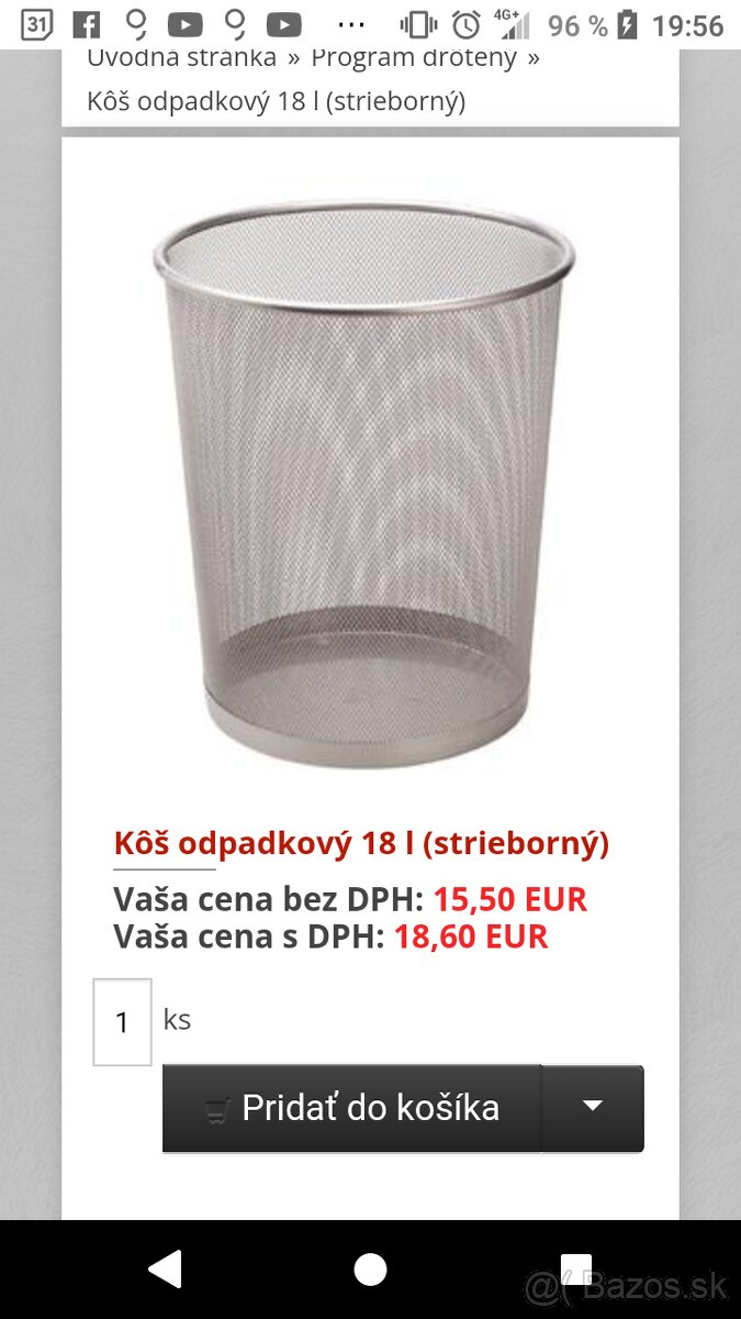 Smetny kôš 18l