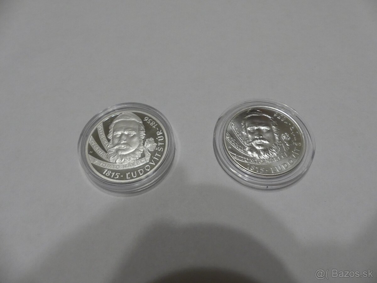 10€ 2015 Štúr proof + bk