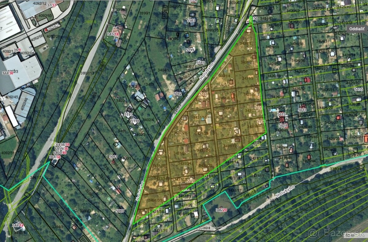 Na predaj podiel na pozemku Stará Turá 252 m2