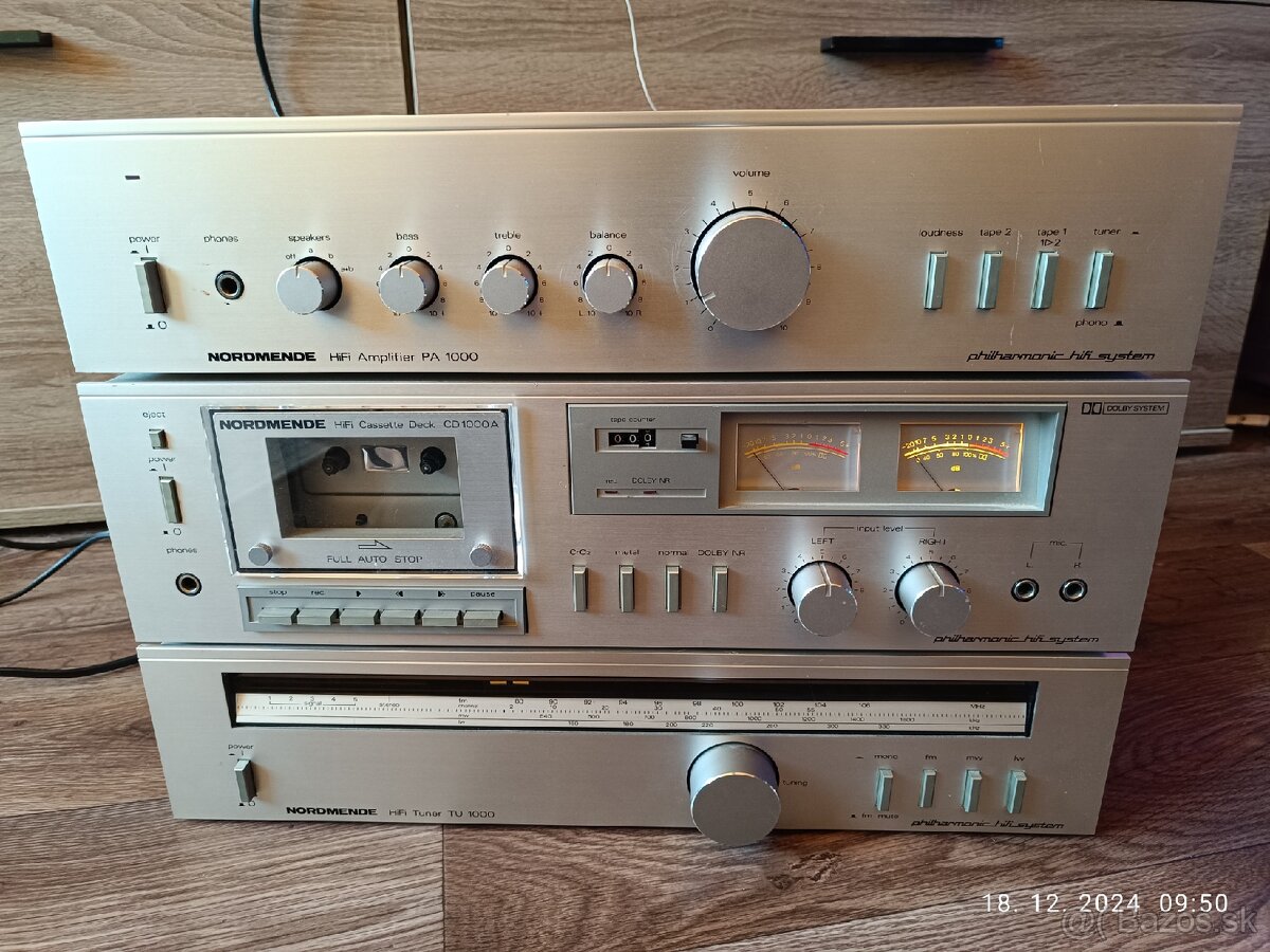 NORDMENDE... stereo zosilňovač,tuner, tape deck