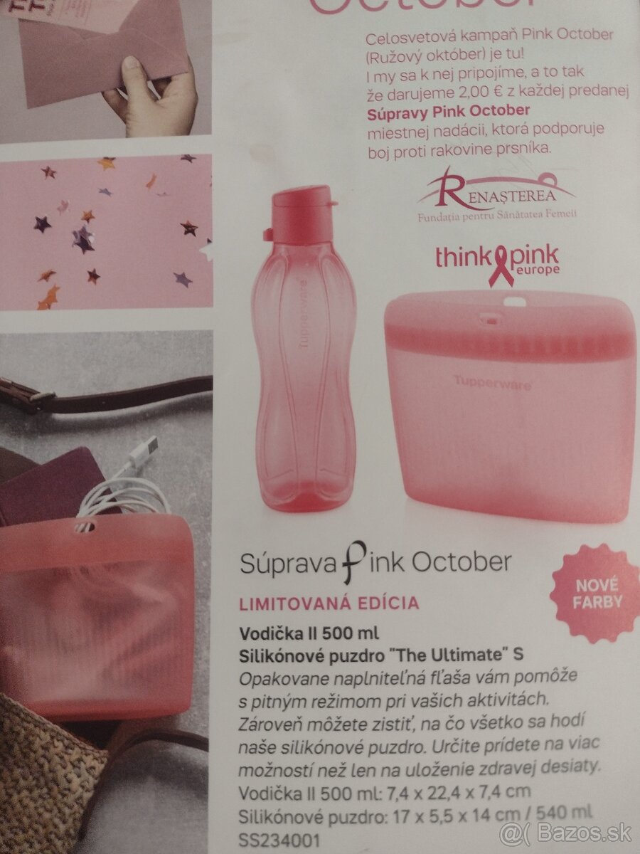 Tupperware súprava vodička a silikónové puzdro