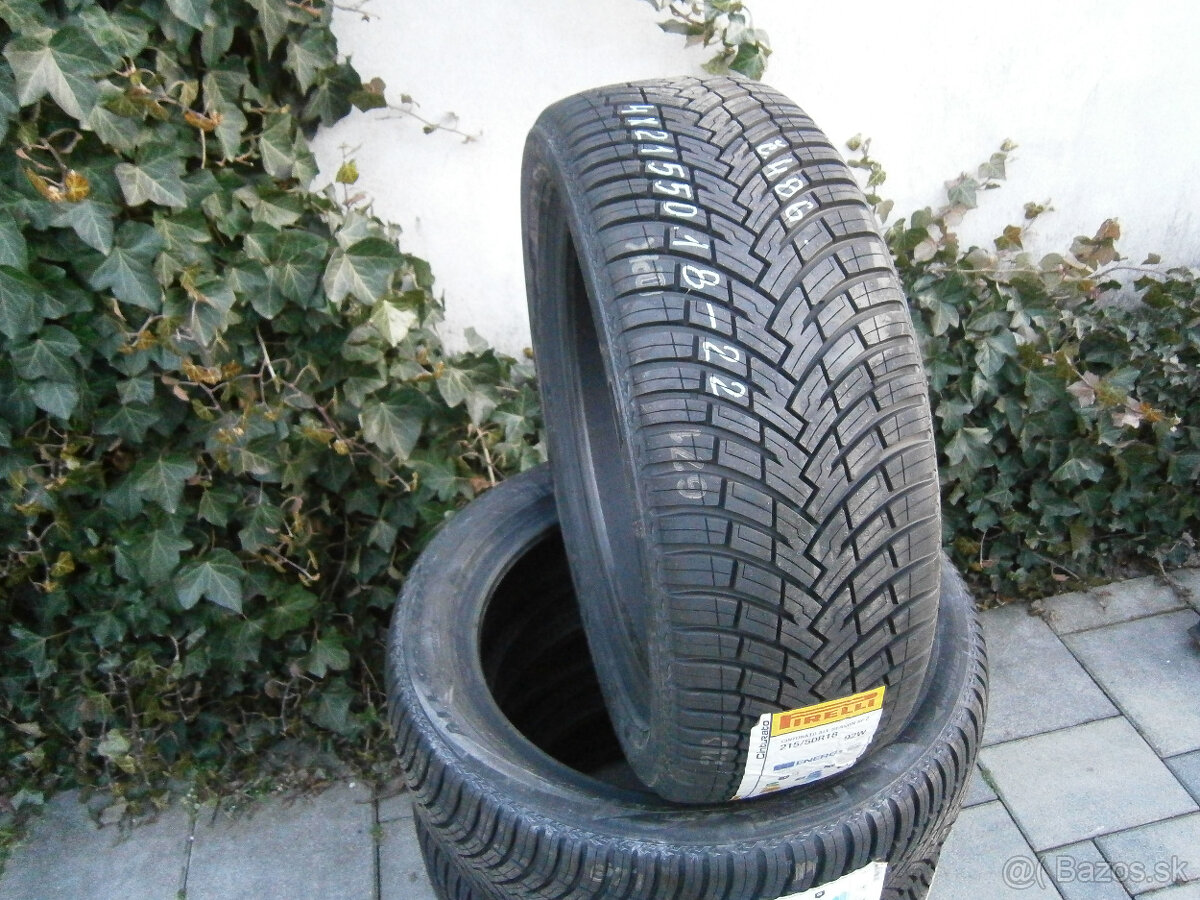 Predám 4x celoročné nové pneu PIRELLI 215/50 R18 92W