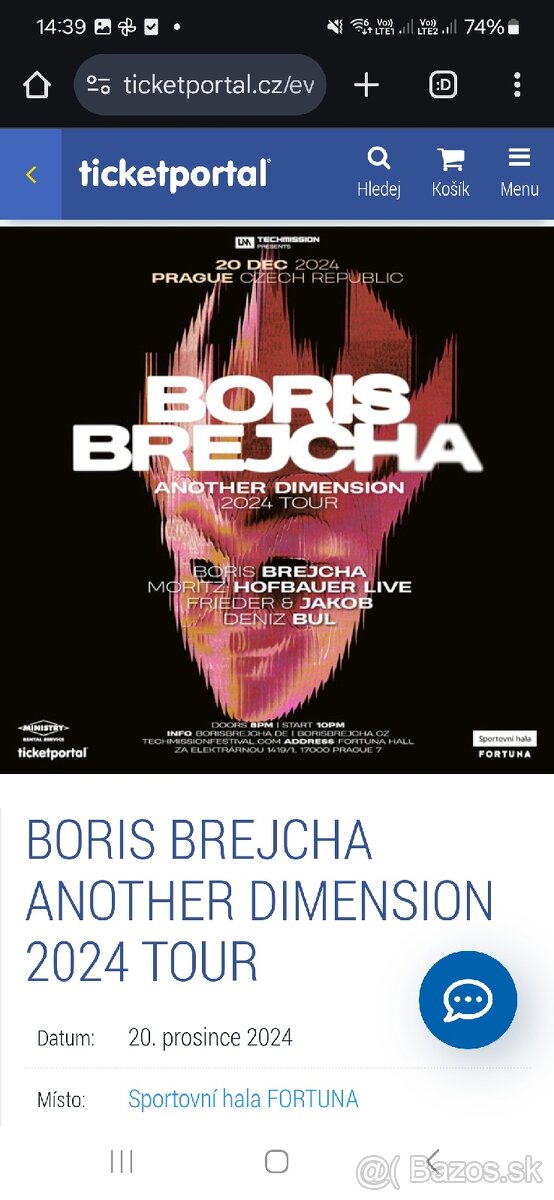 Vstupenka BORIS BREJCHA - 20.12.2024