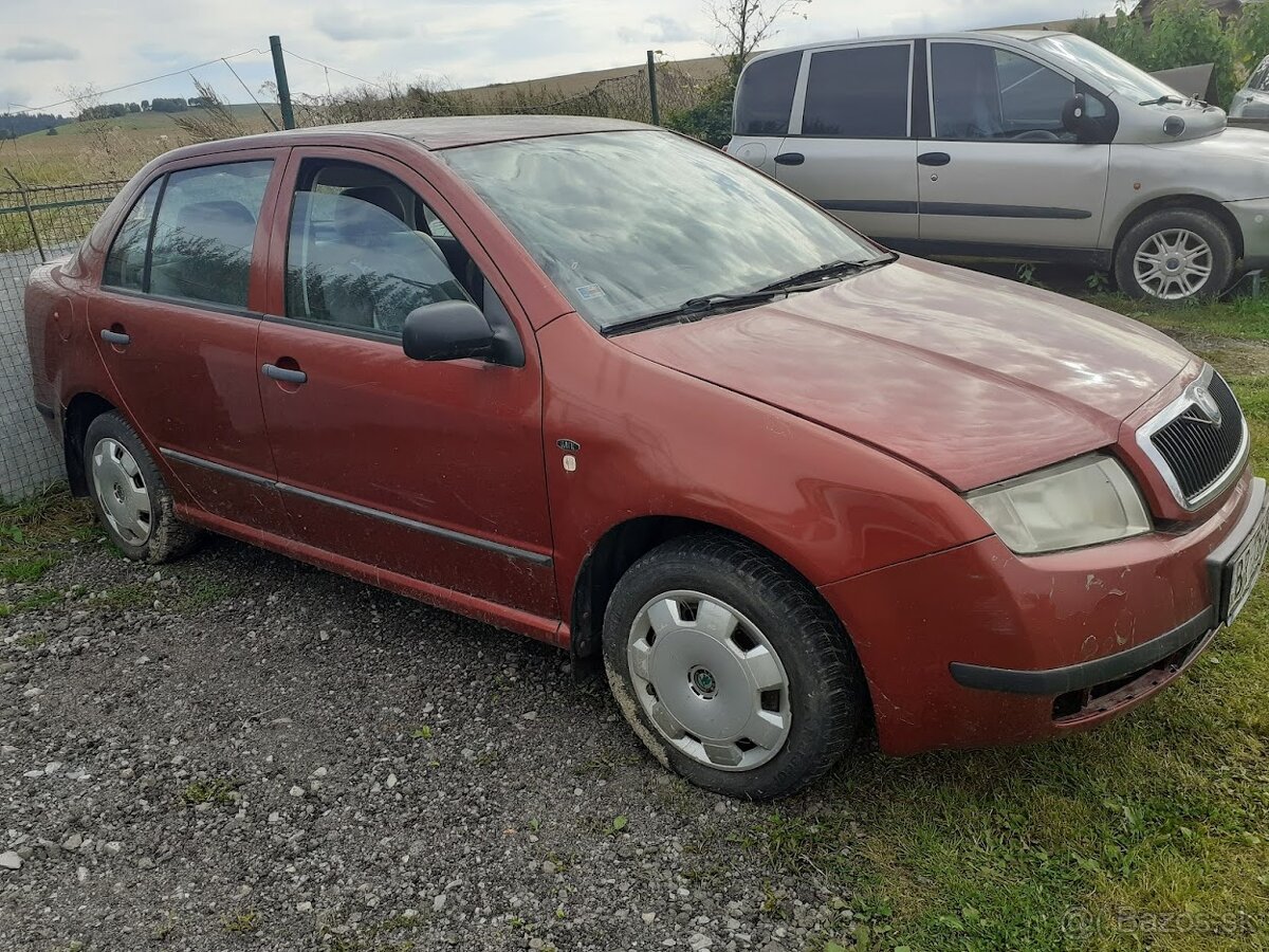 Škoda Fabia sedan 1,4MPi, LPG, len karoséria