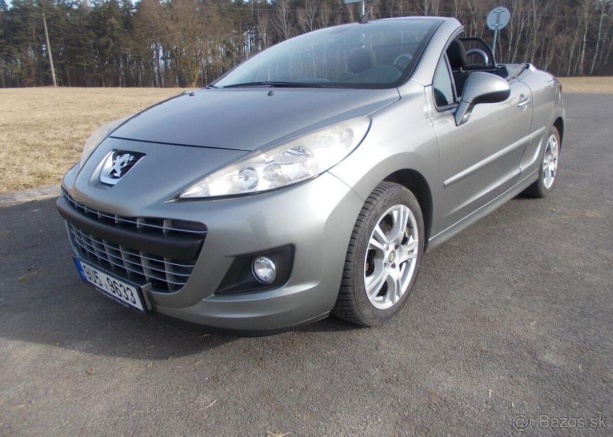 Peugeot 207 1,6 kabrio ,zachovalé auto benzín manuál 115 kw