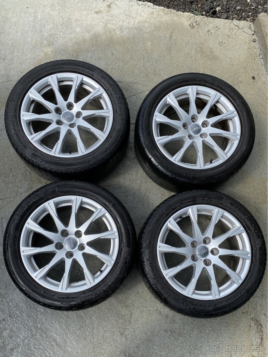 5x112 R17 ET 38 Audi elektrony/disky + letné pneu