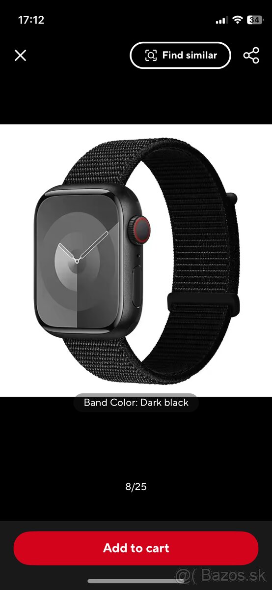 Náramok textilný Apple Watch - NOVÝ