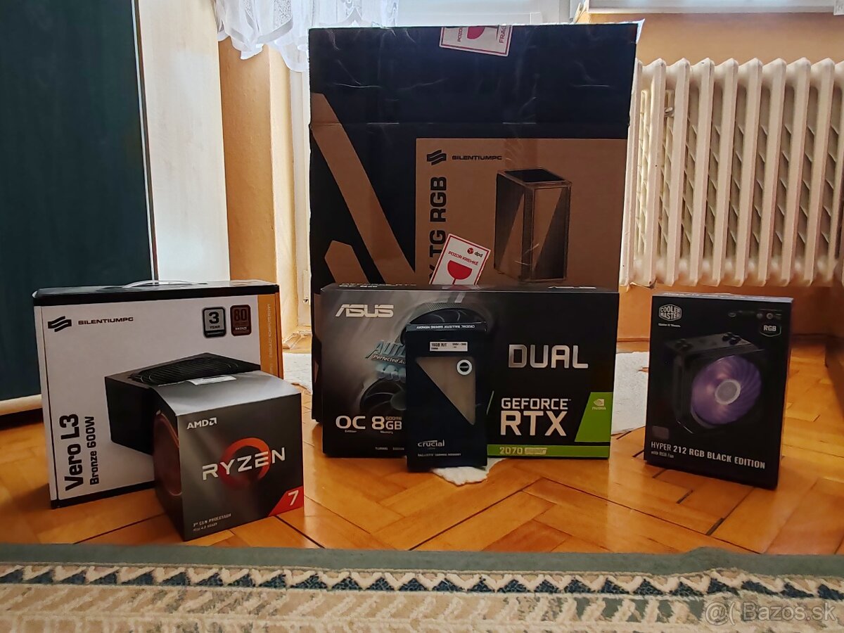 Herný PC, AMD Ryzen 7 3700x, NVIDIA 2070 Super